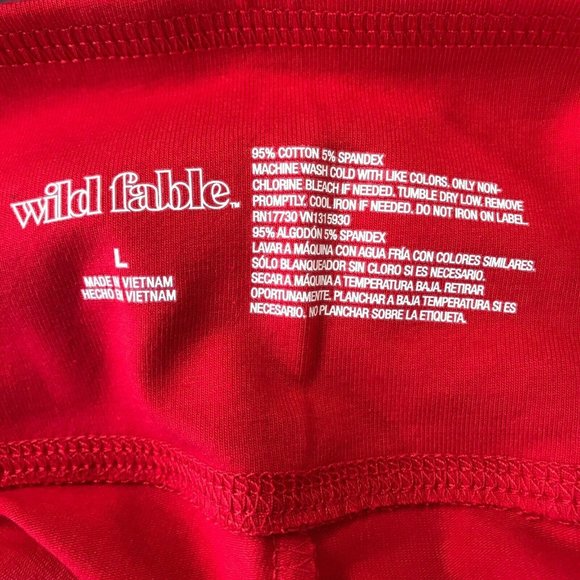 Wild Fable Womens High Rise Stretch Pop Fashion Red Skinny Leggings Choose Size - Picture 10 of 11